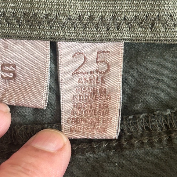 Chicos‎ Womens Pants straight ankle-length Size 2.5 (12/14) Green Pockets Button - Picture 14 of 16
